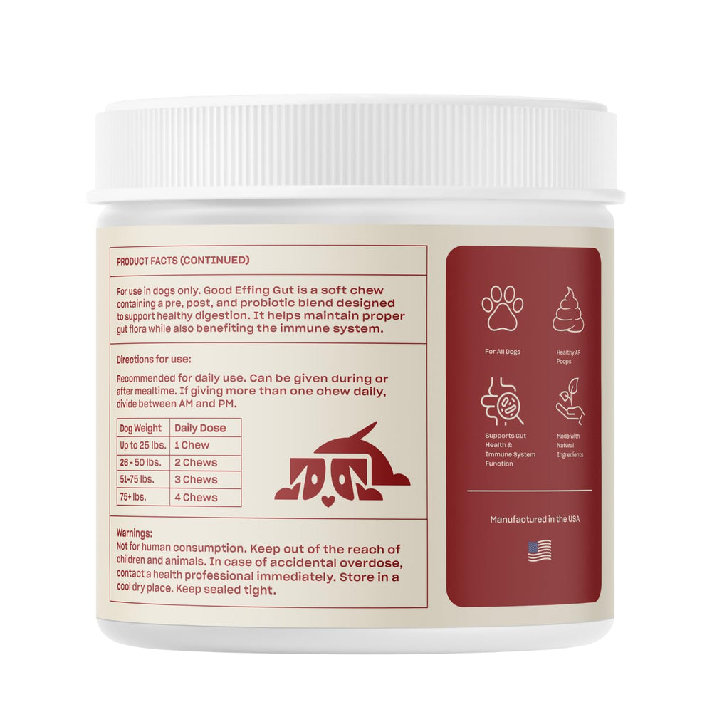 Oh Norman! Treat-like texture that supports regular bowel movements without fillers.