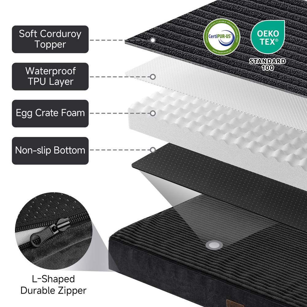 OhGeni 35-inch dog bed fits crates and large breeds