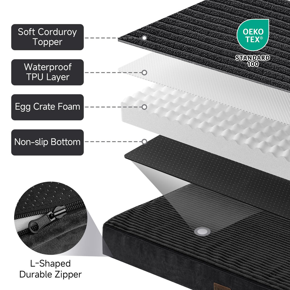OhGeni egg-crate-foam-25d distributes weight for comfortable rest.