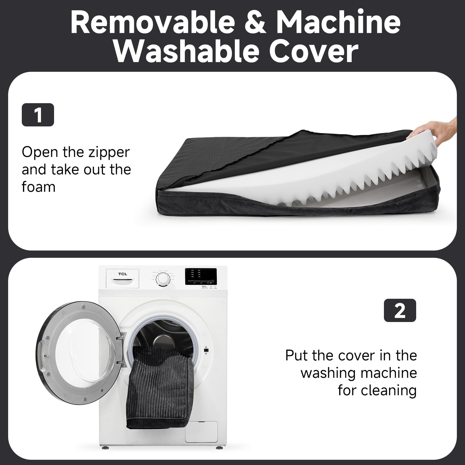 OhGeni non-slip bottom keeps the bed in place on crates or floors