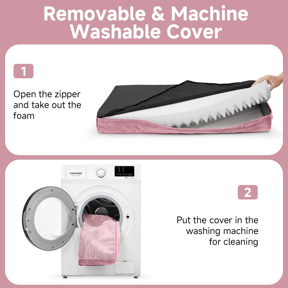 OhGeni removable cover pink shows machine-washable design for hassle-free maintenance.