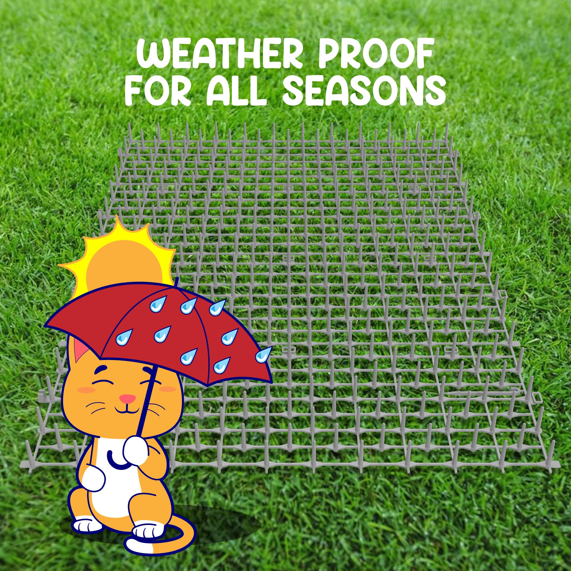 ohlela 16x12 inch scat mat covers 16 square feet for wide-area deterrence.