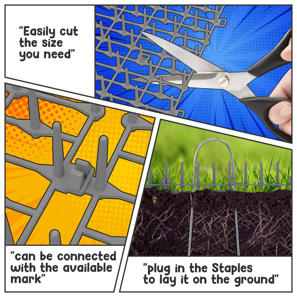 ohlela scat mat assembly kit includes staples and zip ties for quick install.