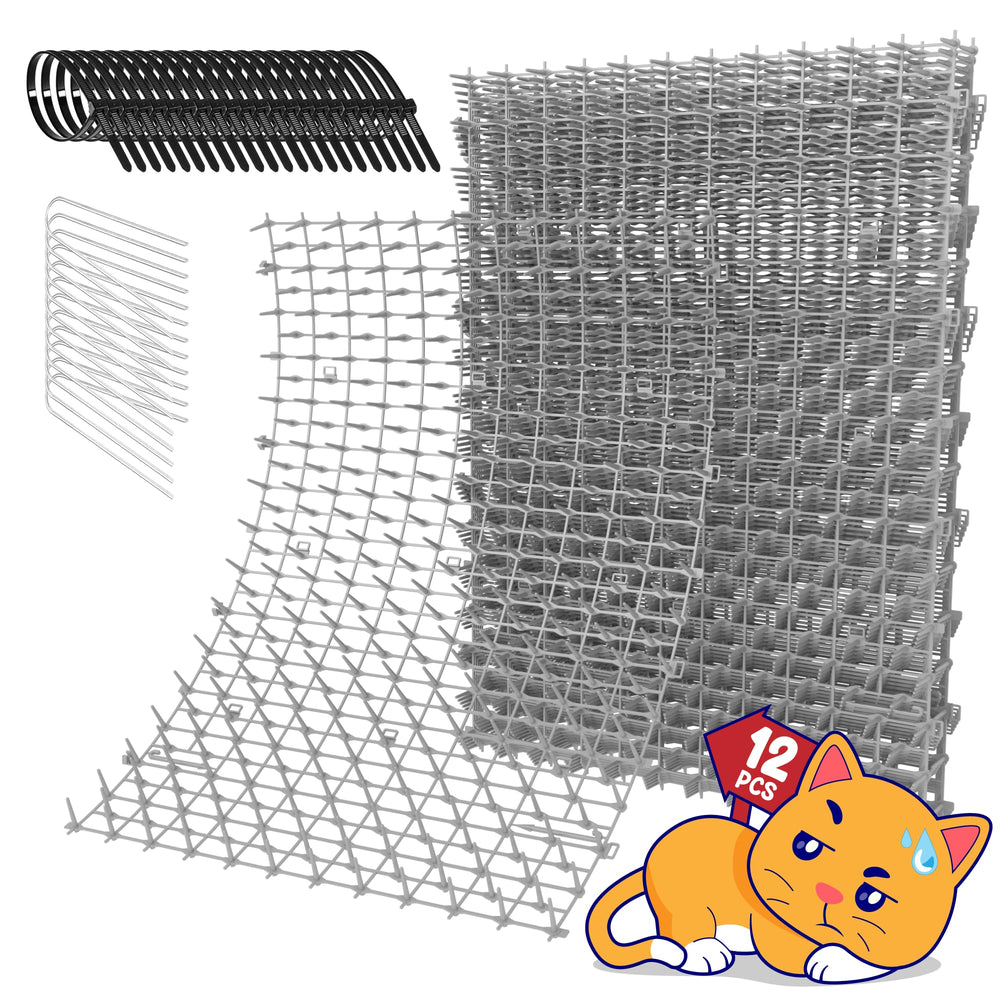 ohlela cat scat mat spikes close-up demonstrates humane deterrence in action.