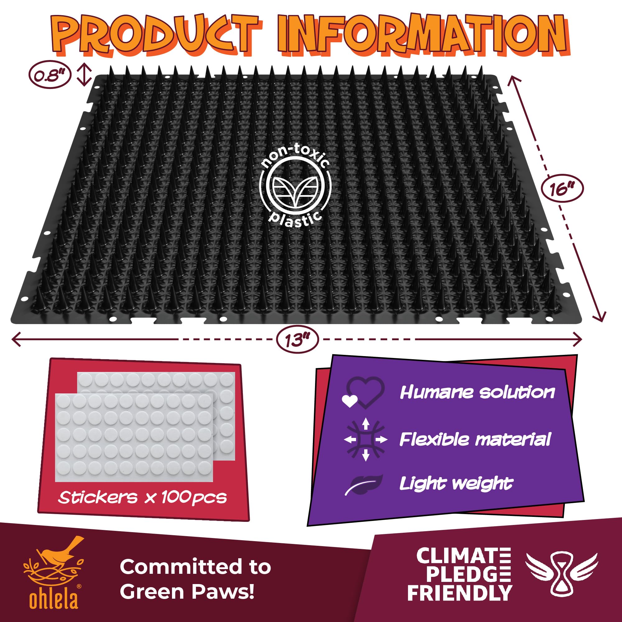 Ohlela dog deterrent mats placed on couch to prevent counter surfing