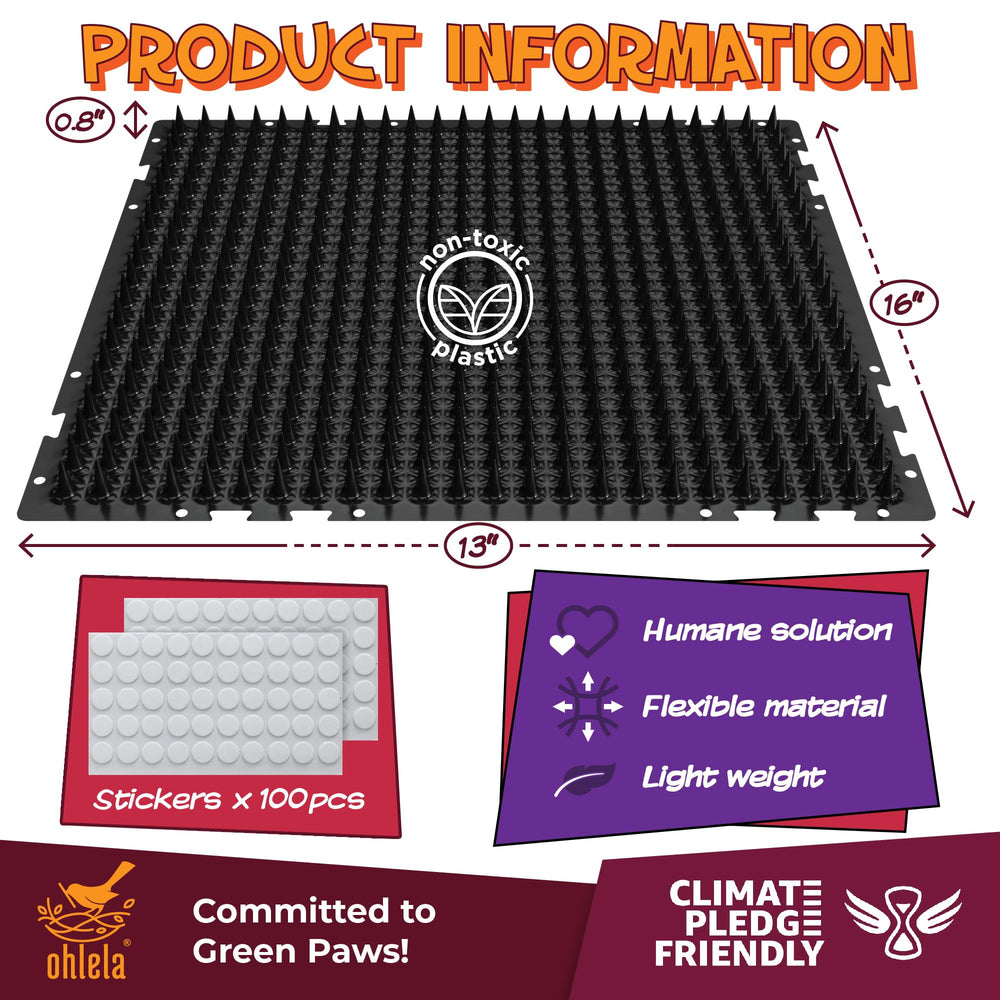Ohlela dog deterrent mats placed on couch to prevent counter surfing