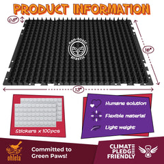Ohlela dog deterrent mats placed on couch to prevent counter surfing