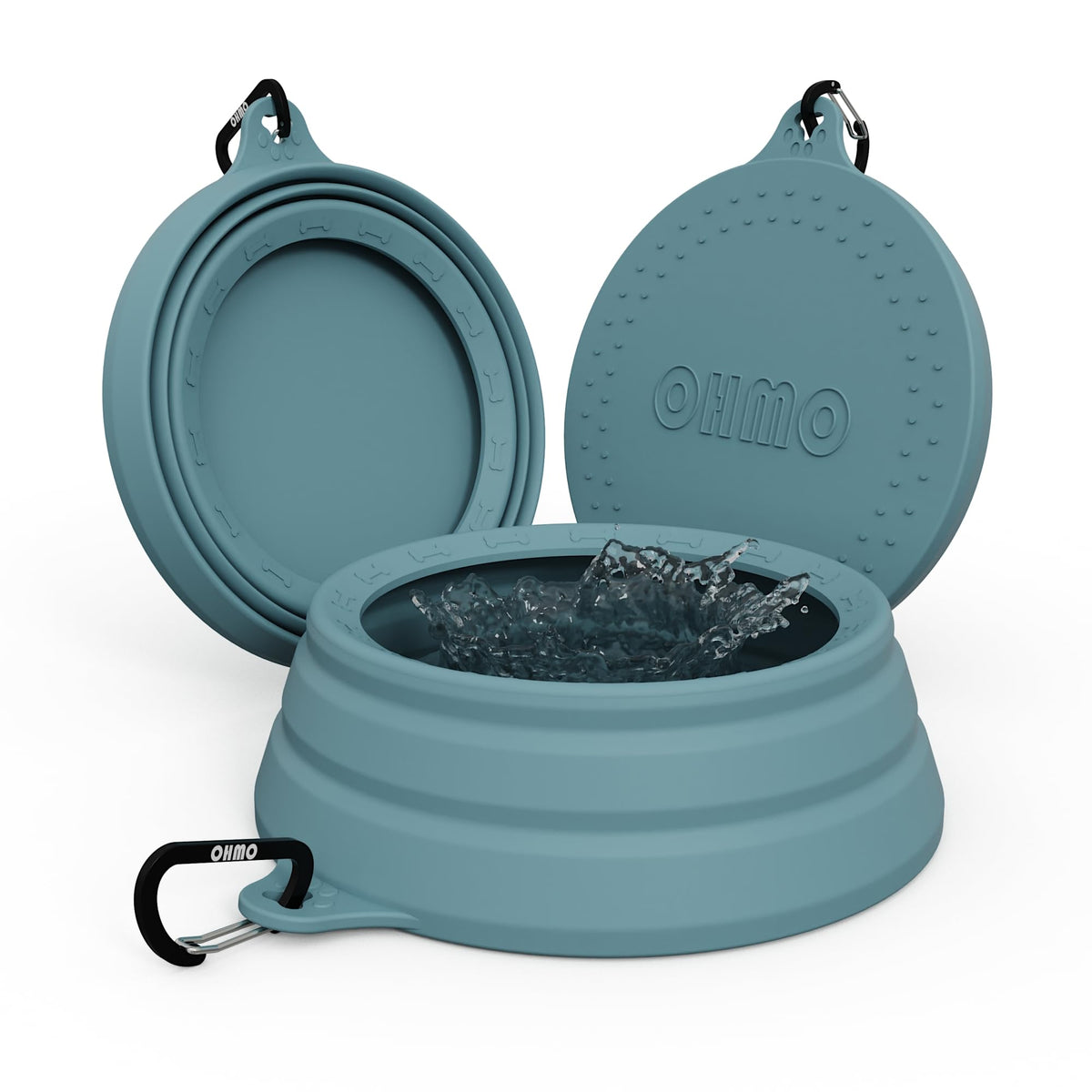 OHMO bebedero para perros en coche con capacidad de 34oz, ideal para viajes seguros.
