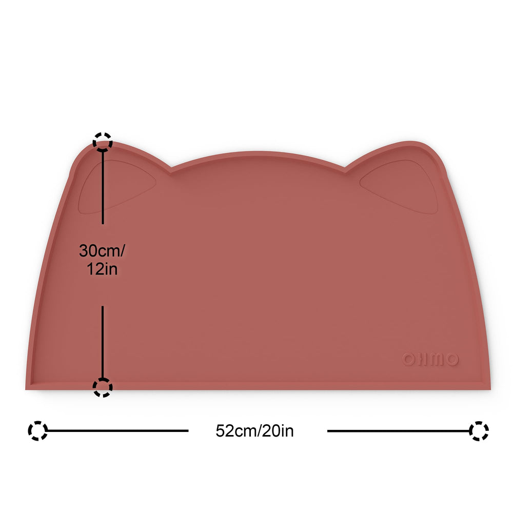 OHMO Cat Food Mat anti-slip placement reduces sliding during feeding