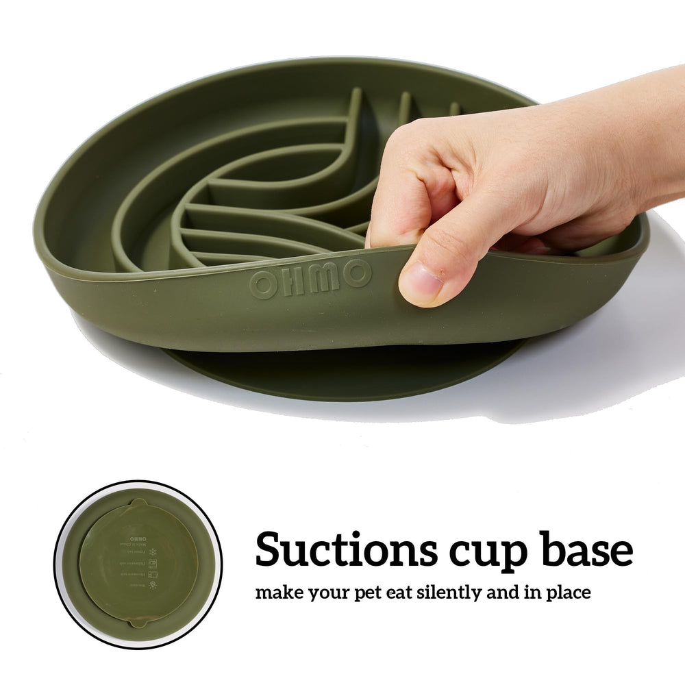 OHMO slow feeder bowl dishwasher safe for easy cleaning
