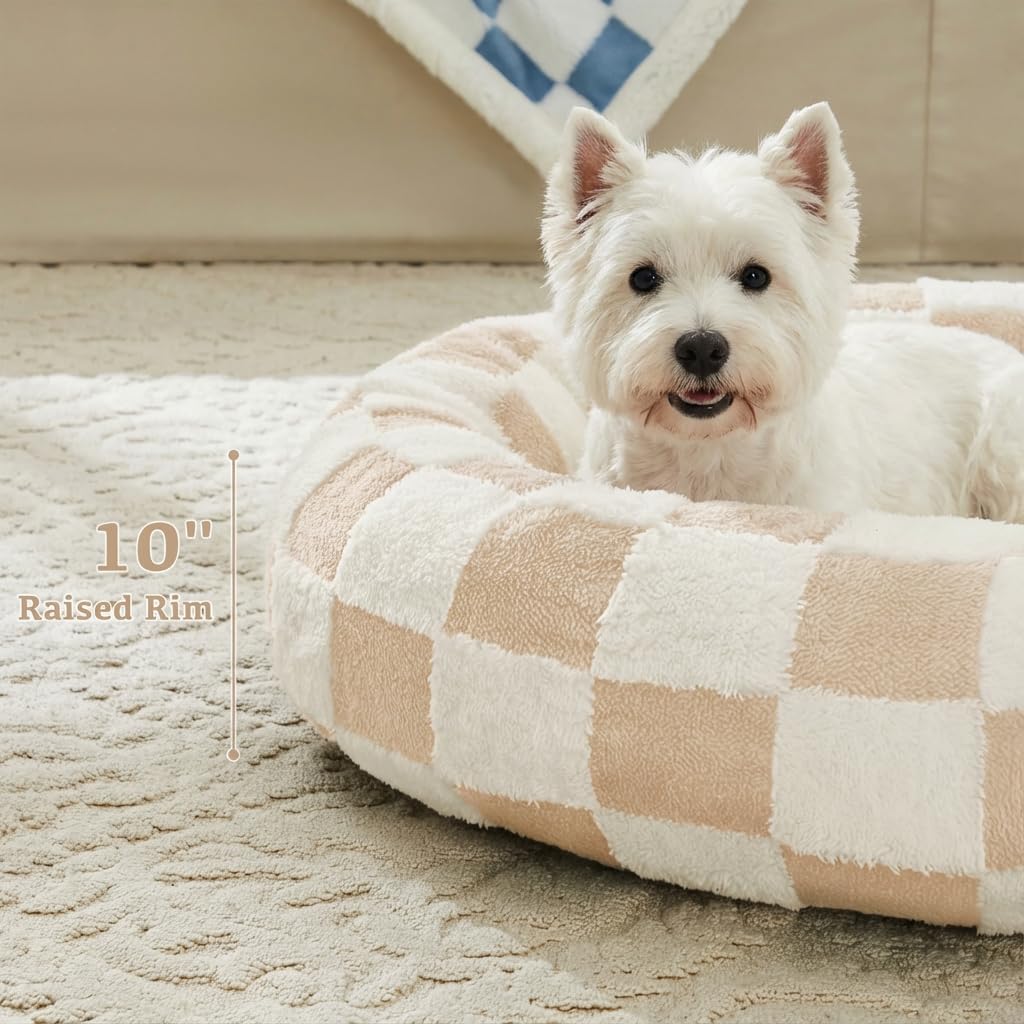 Ohocut donut design bed shows fluffy edges for secure snuggling