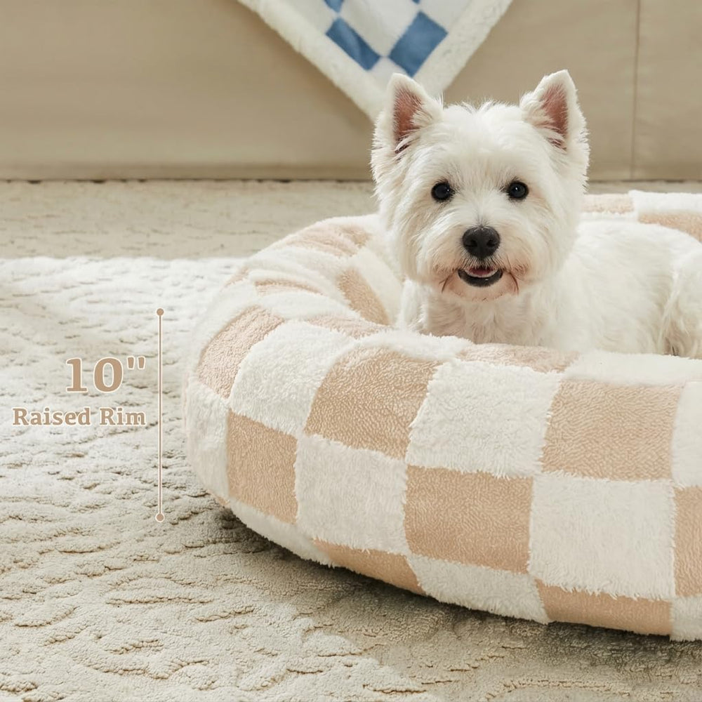 Ohocut donut design bed shows fluffy edges for secure snuggling