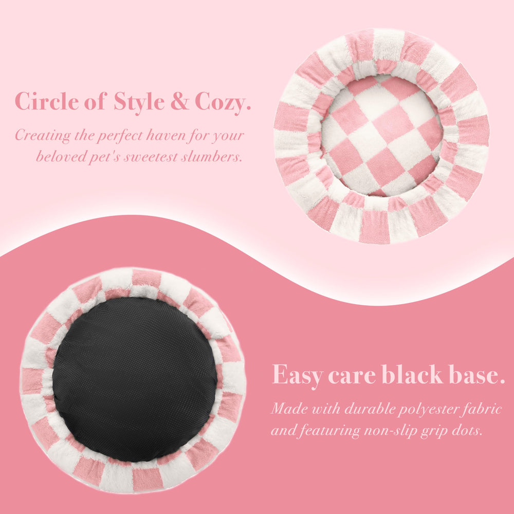 Ohocut bed donut design closeup highlights cushioned edges for safe curling.