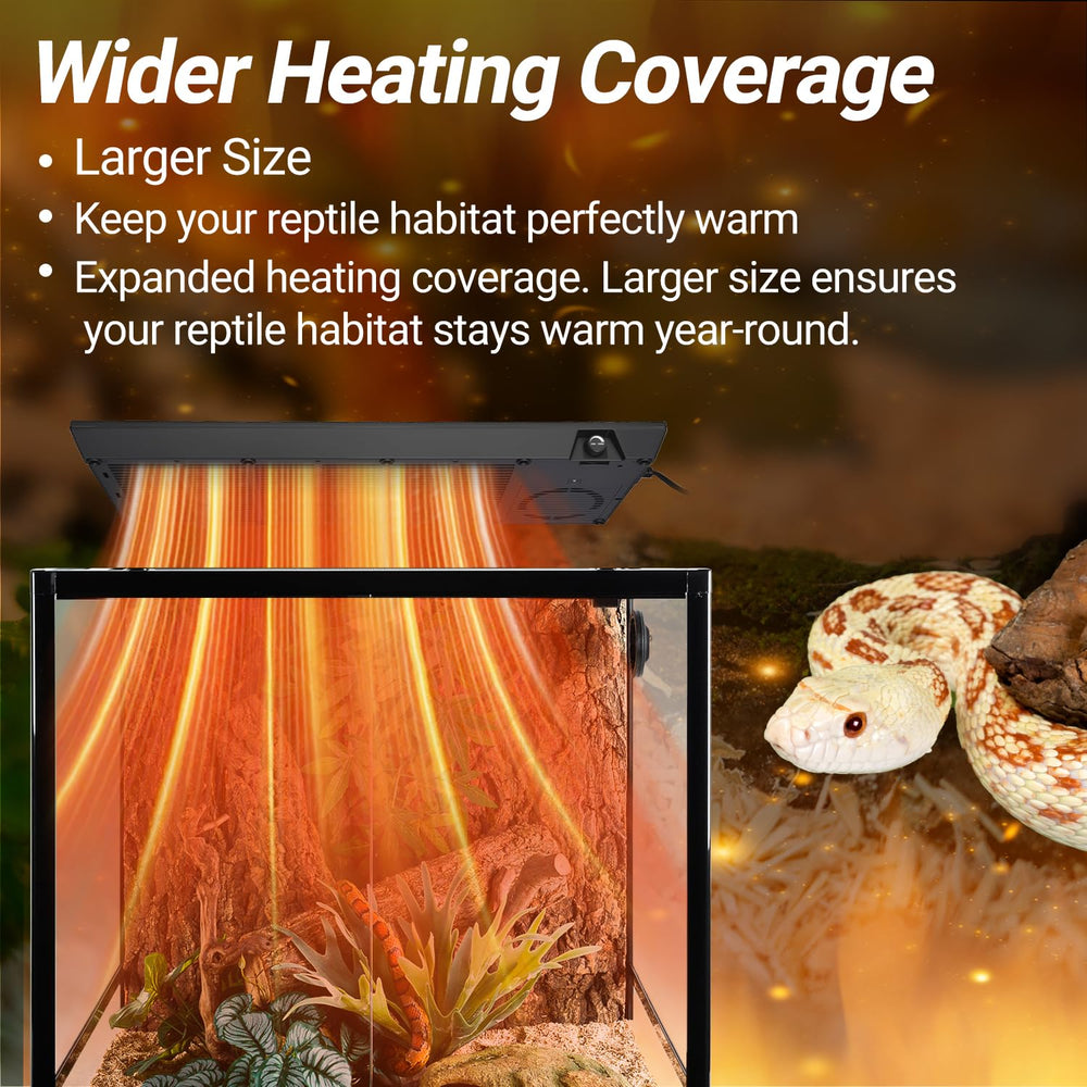 Oiibo reptile heat panel adjustable knob for customizable warmth