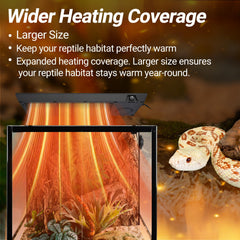 Oiibo reptile heat panel adjustable knob for customizable warmth
