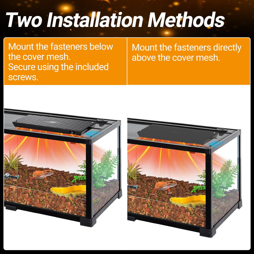 Oiibo reptile heat panel built-in fan dispersing heat evenly