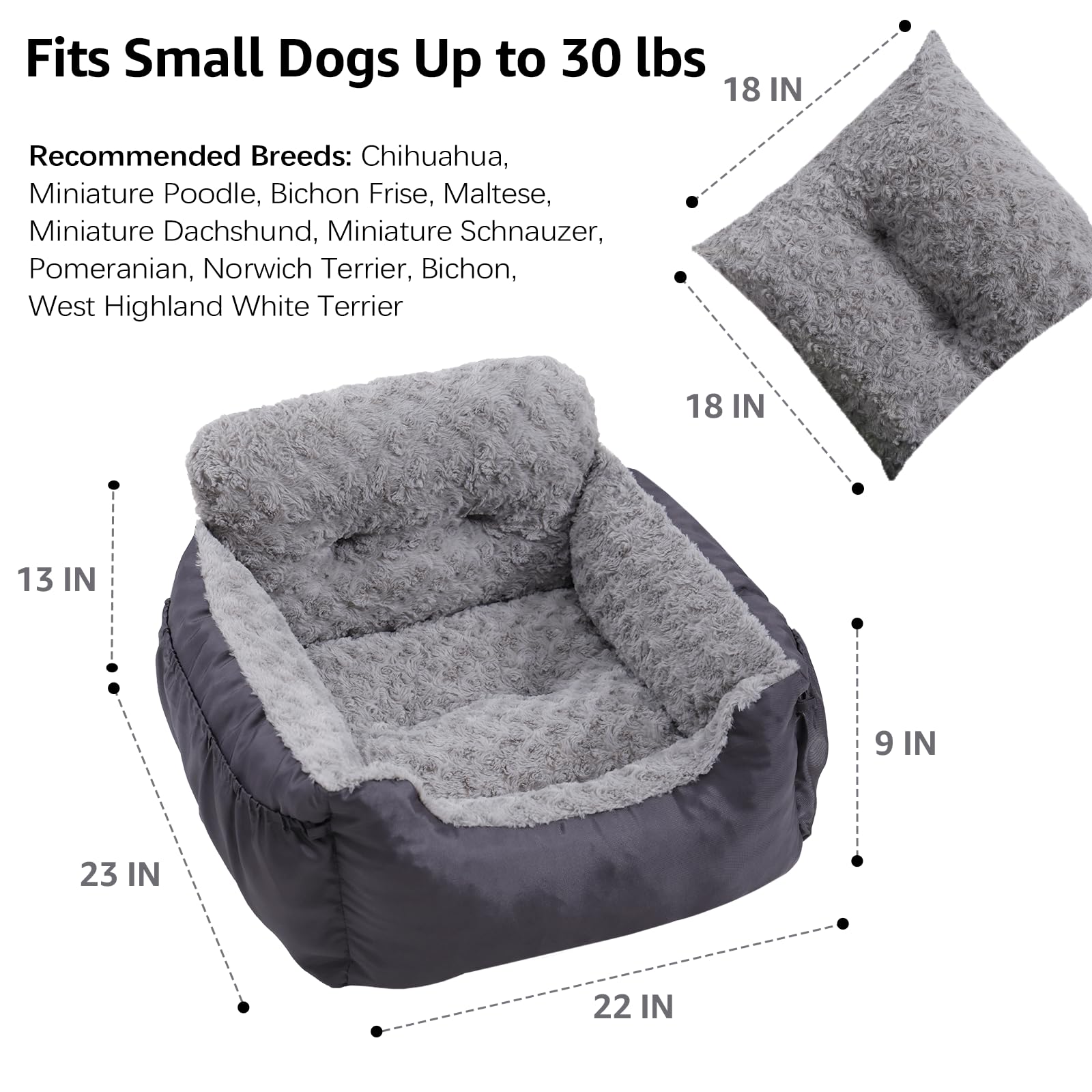 Oiilores dog car seat machine washable for quick, easy cleaning after adventures