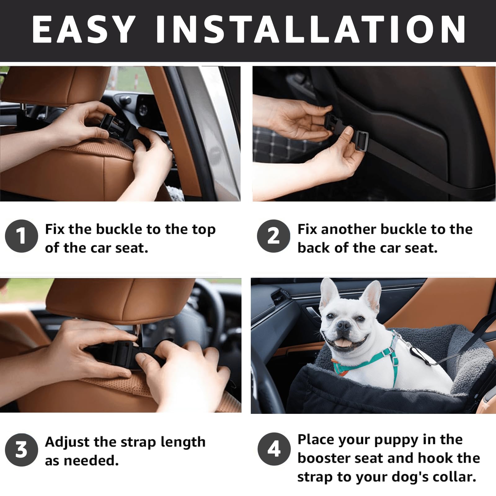 Oiilores storage pockets in car seat for small-item organization.