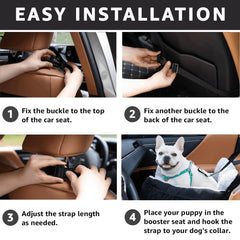 Oiilores dog car seat storage pockets keep essentials within reach