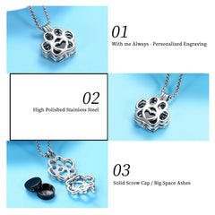 Oinsi pet cremation urn necklace compact size ideal for daily memorial wear