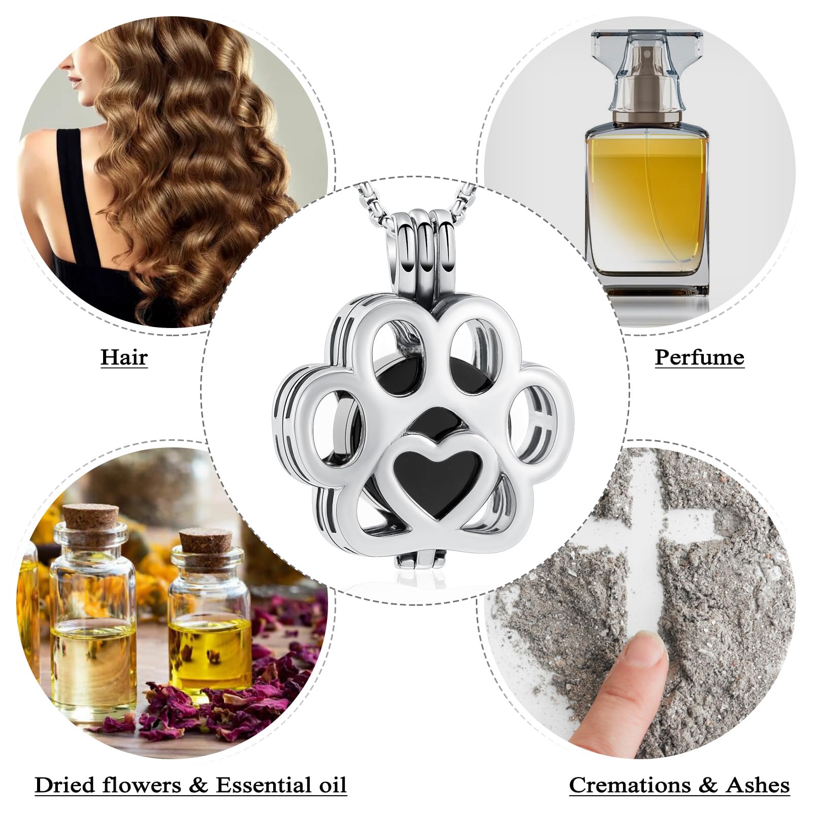 Oinsi pet cremation urn necklace waterproof finish keeps memories pristine