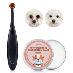 Oivolii Tear Stain Remover Balm 1oz tube for quick eye area cleaning on dogs and cats