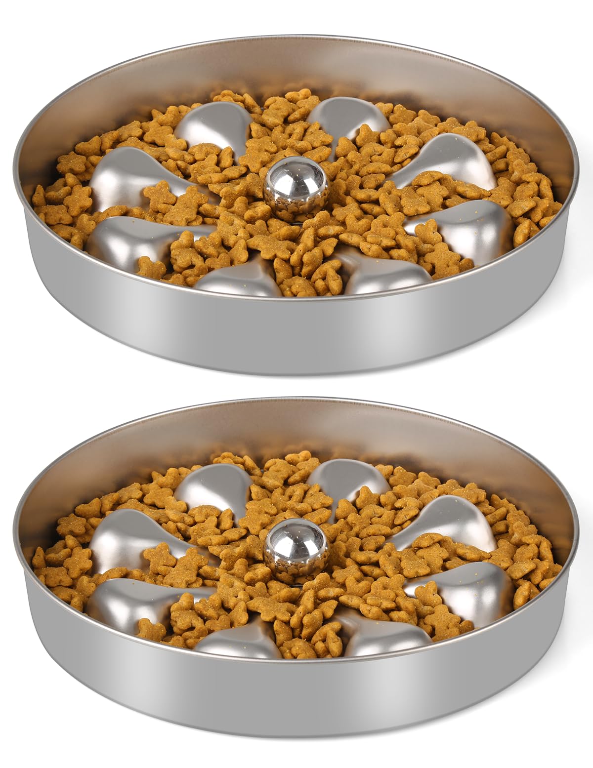 Oiwliur double-sided slow-feeder dog bowl promotes slower eating