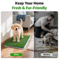 Oiyeefo artificial grass pad washable design simplifies reuse and cleaning.