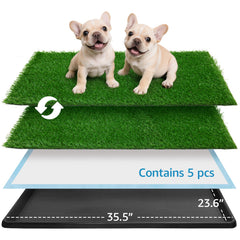 Oiyeefo grass pad for dogs indoors outdoors surface ideal for easy potty training