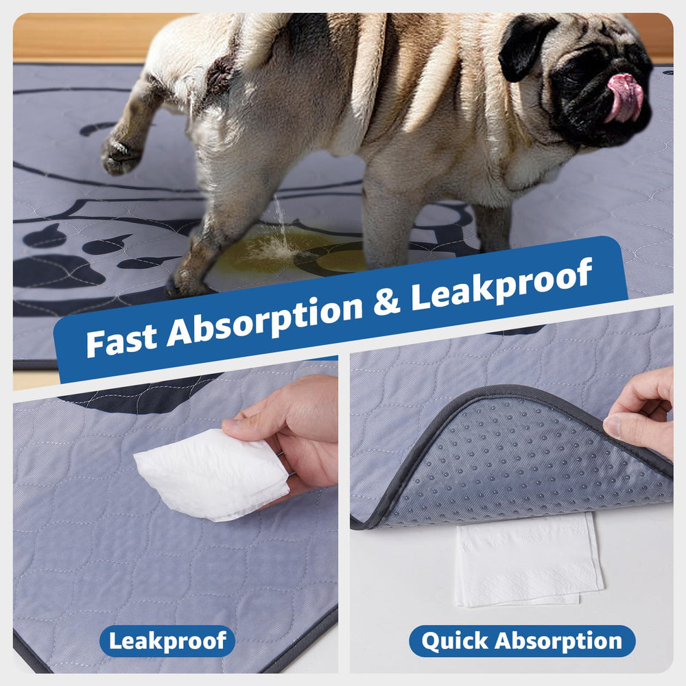 Oiyeefo washable pee pad 72x72 demonstrates fast absorption for mess-free setups.