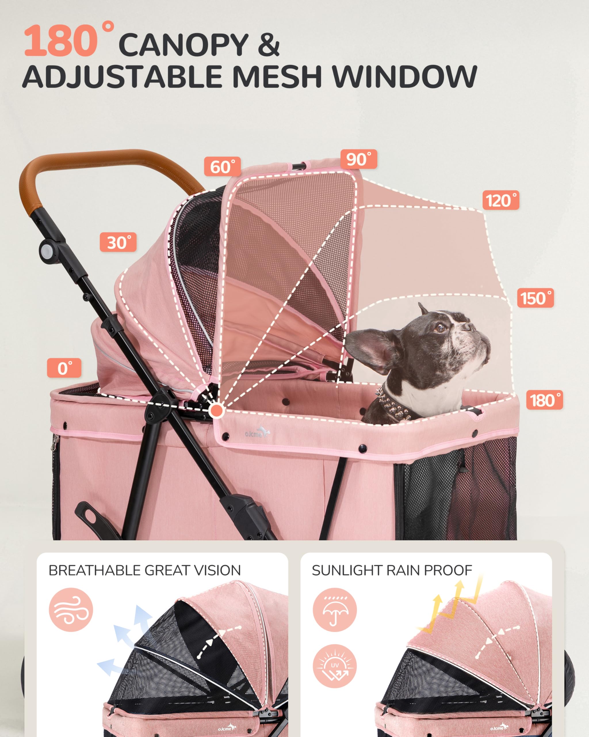 OJCME adjustable handle fits tall and short users