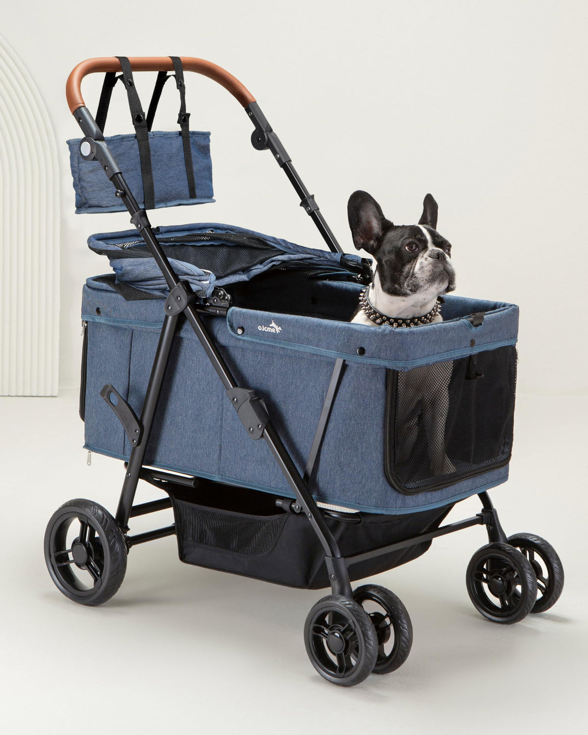 OJCME dog stroller heavy-duty-frame for durable daily use.