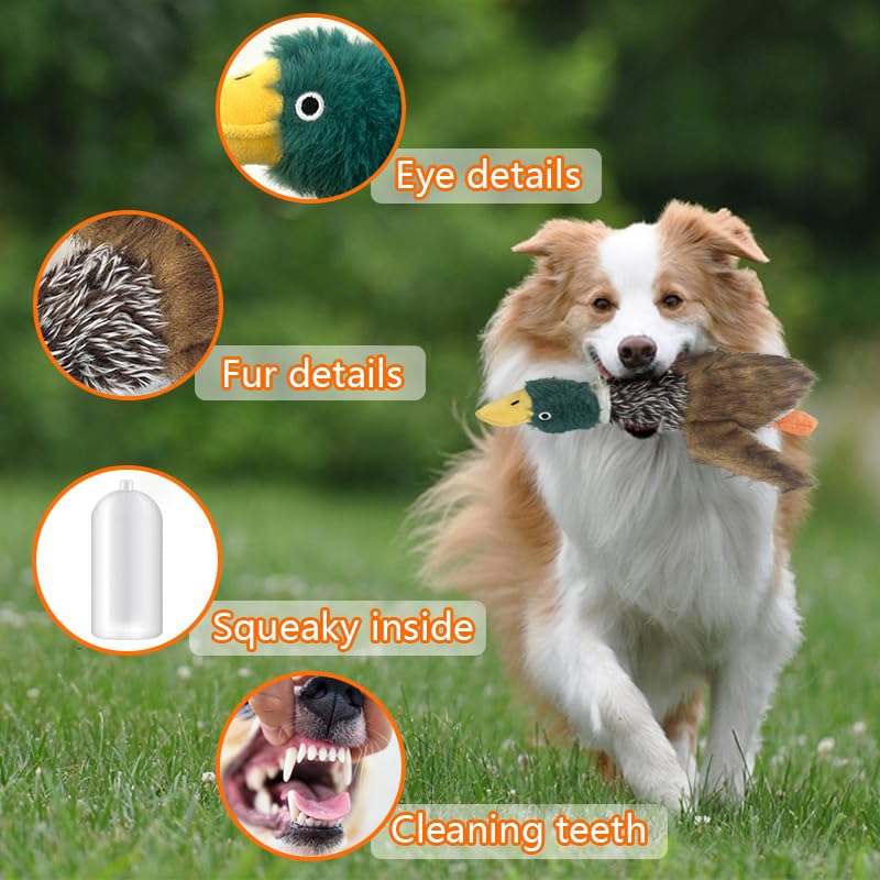 Okegztoa Mallard dog toy offers two ducks or two pheasants for variety.