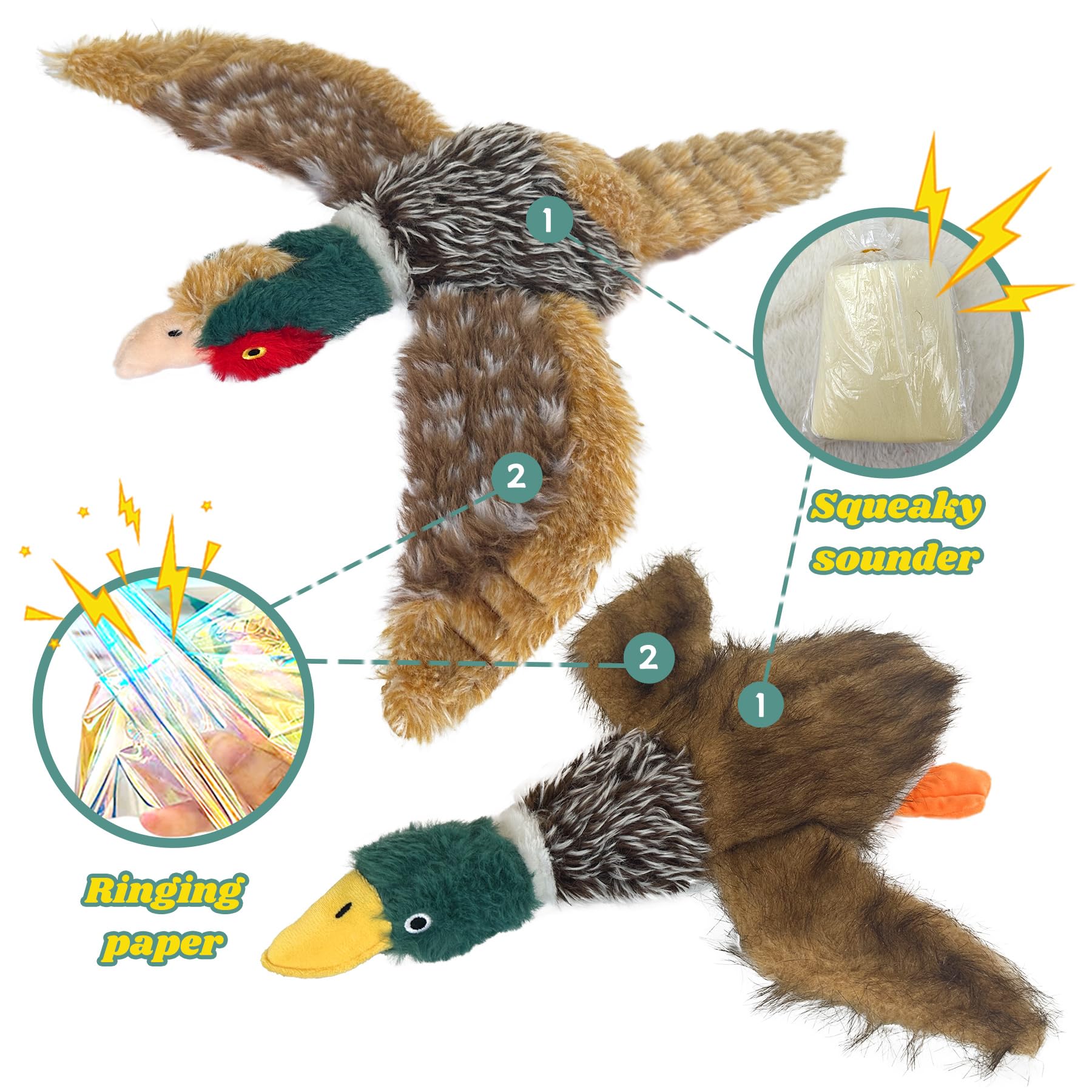 Okegztoa pheasant dog toy chew satisfies biting instincts safely.