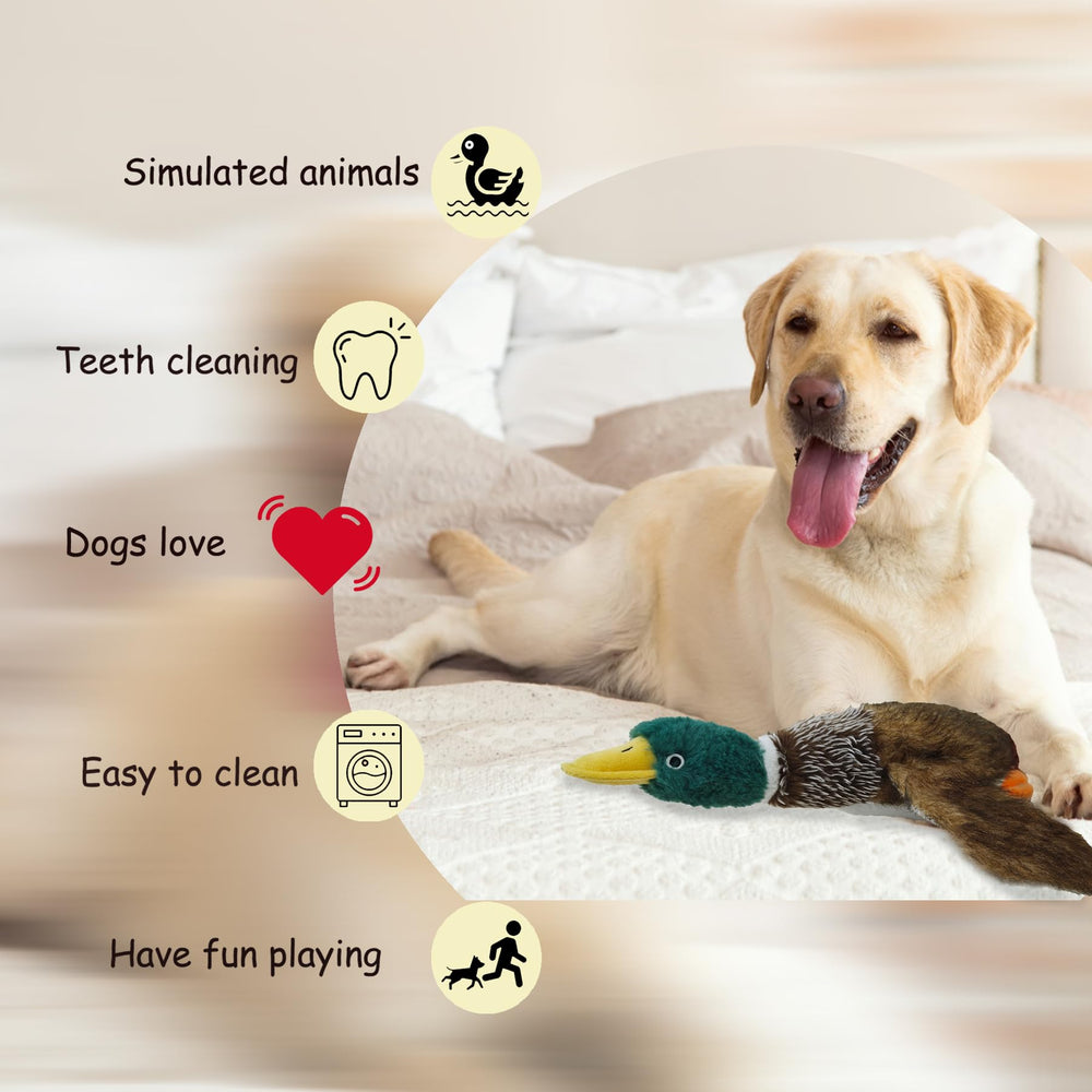 okegztoa plush duck toy mouth-area highlights soft chewing surface.