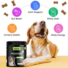 OKKÖBI pumpkin-cranberry supplement for dogs supports immune and urinary health.