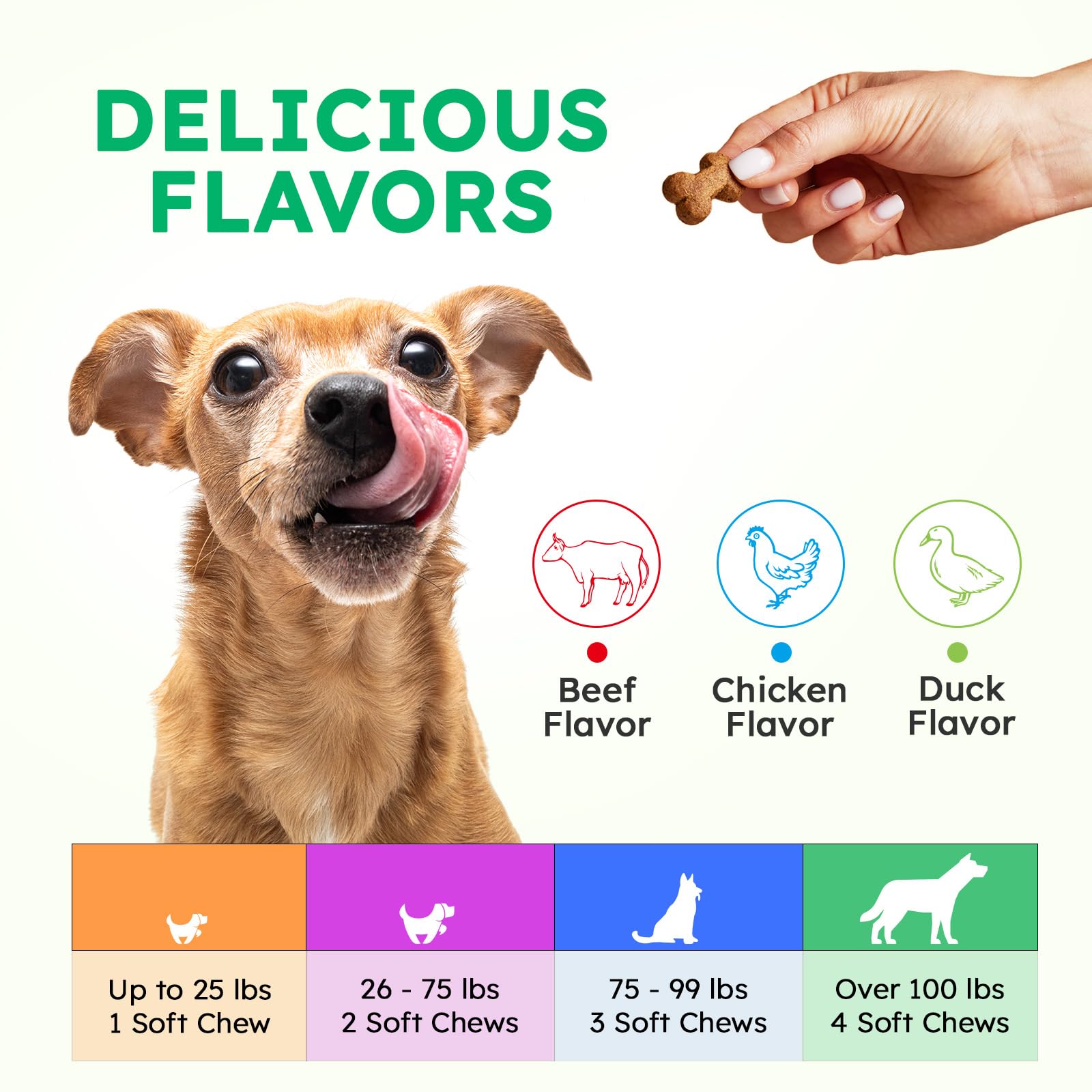 OKKÖBI sabor ternera masticables para perros, snack nutritivo.