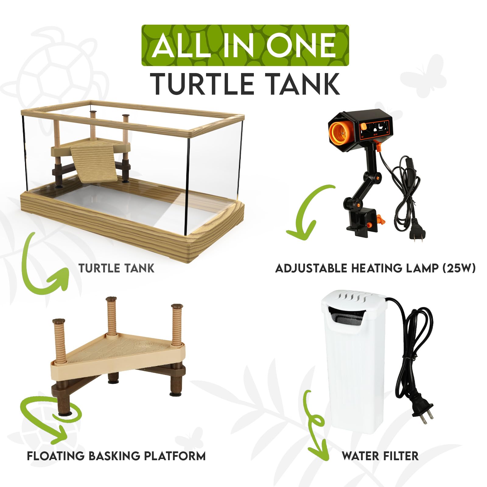 OKKÖBI turtle tank basking platform supports natural basking behavior for juveniles
