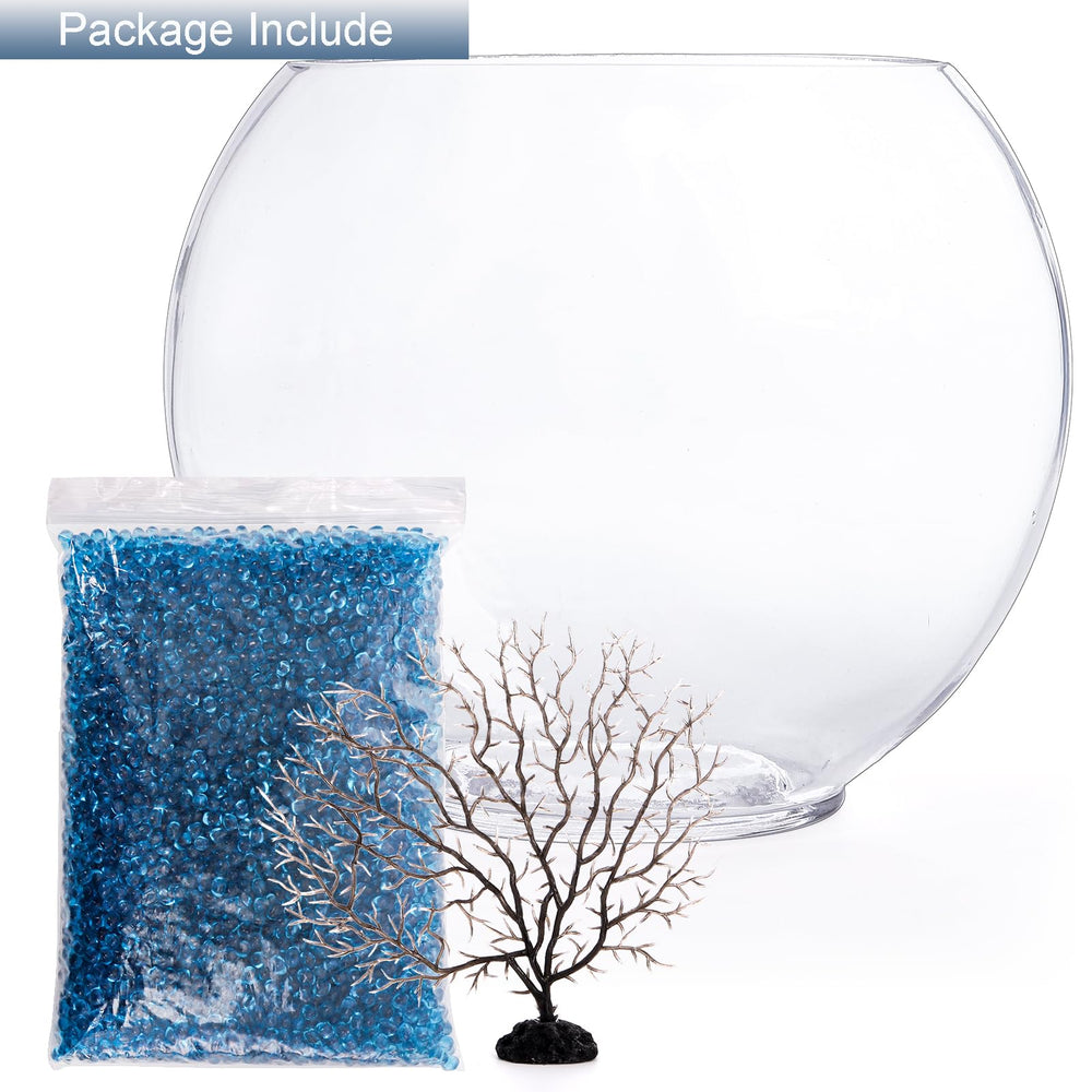 Okllen mini glass bowl clear soda-lime glass offers crisp viewing from any side