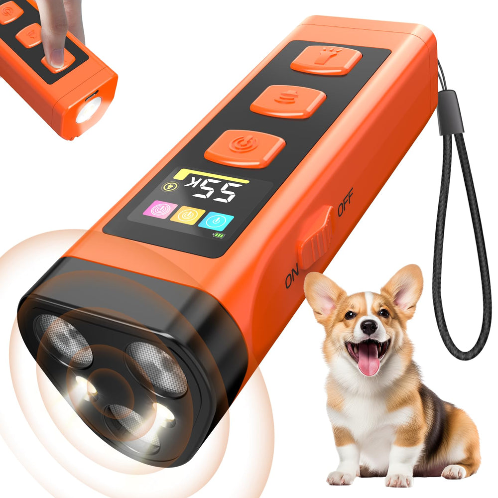 OKSJ dog bark deterrent device front view for humane indoor and outdoor training