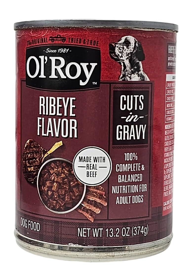 Ol' Roy pull-tab lid close-up, easy opening feature