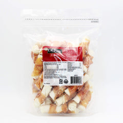 Ol' Roy rawhide roll chicken closeup highlights wrapped chicken flavor and durable chew
