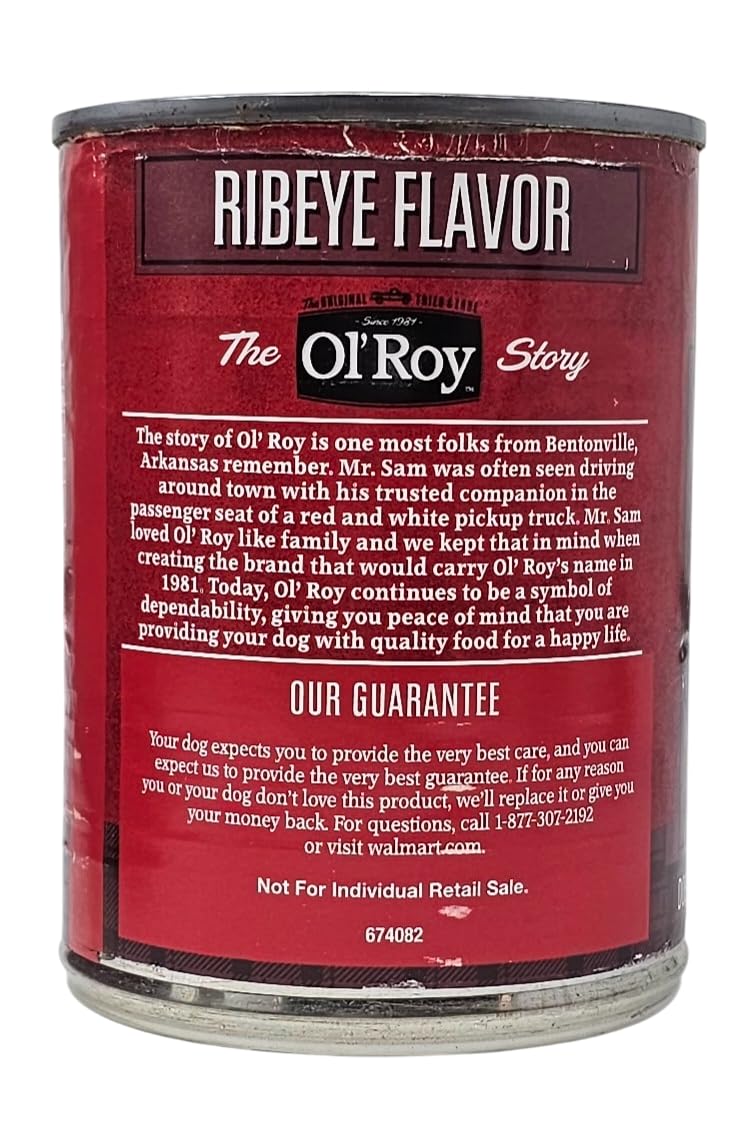 Ol' Roy ribeye gravy close-up, appetizing texture in gravy
