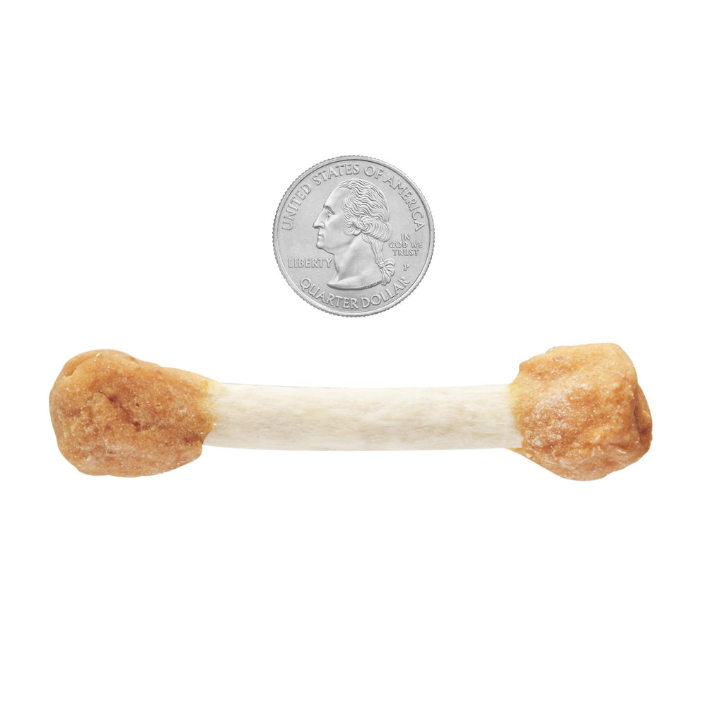 Ol' Roy Munch Dumbbells rawhide-detail emphasizes durable chew core for dogs.