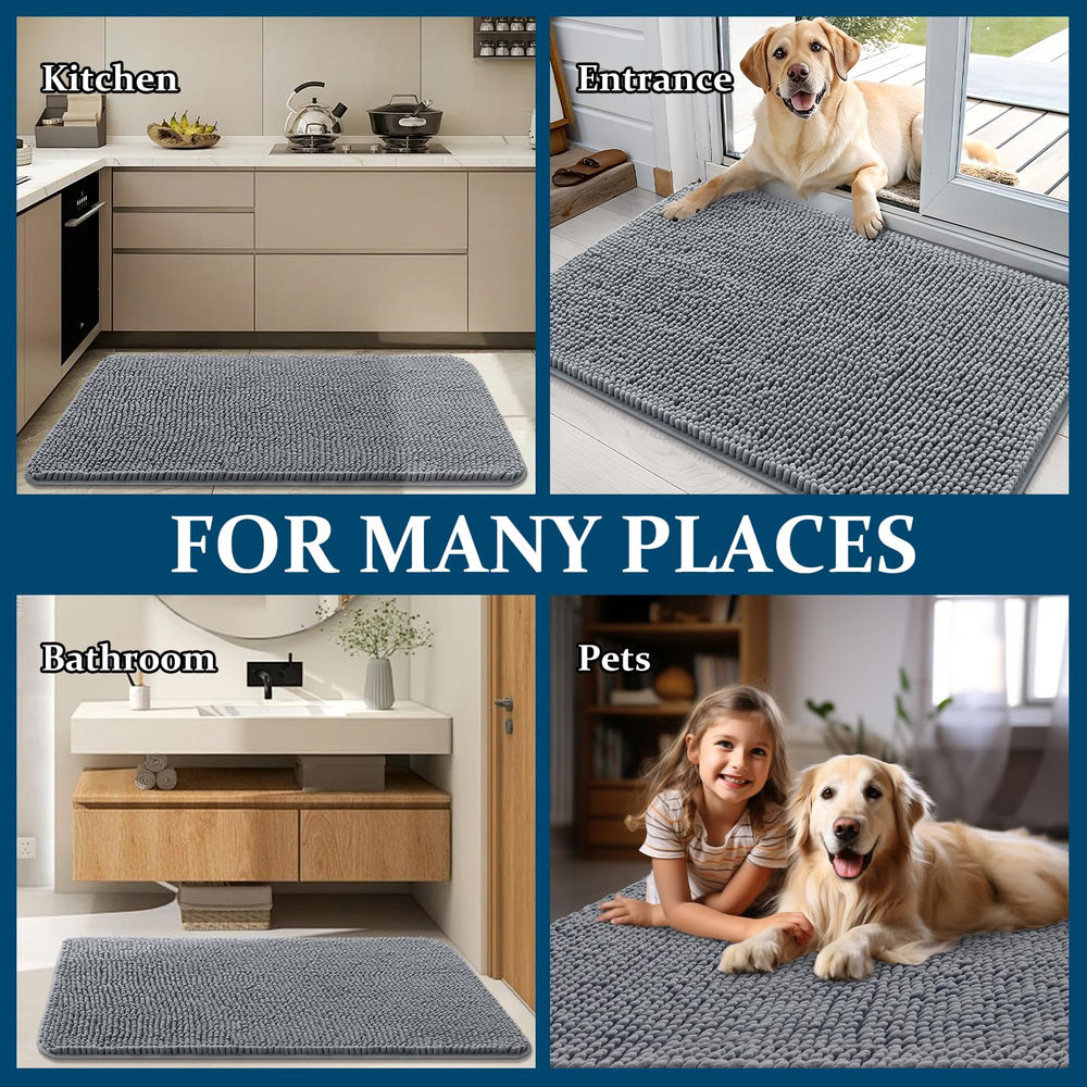 OLANLY dog door mat set designed for quick, easy machine washing.