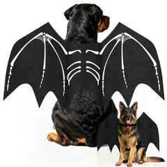 OLANRUN dog bat wings skeletal-print back create striking Halloween photos and party vibes.