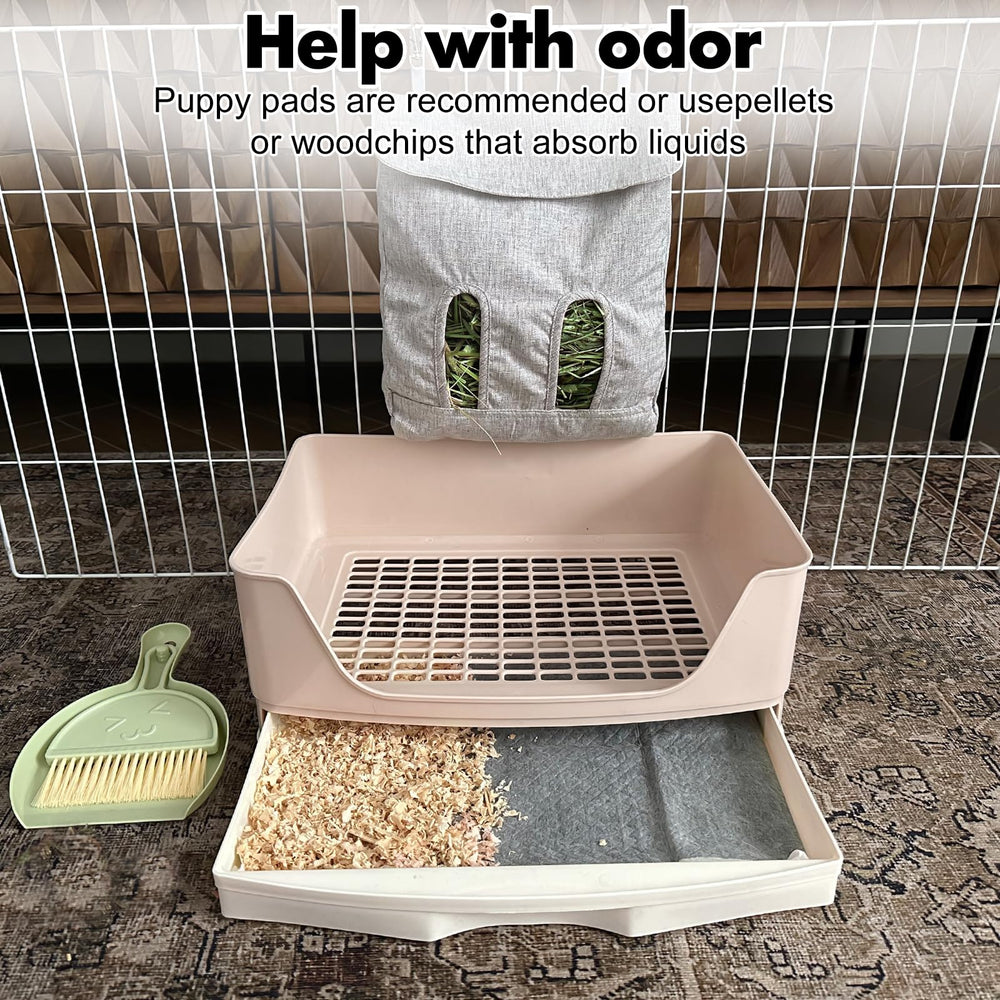 Oleistert large rabbit litter box dimensions 17 by 11.8 by 6.3 inches