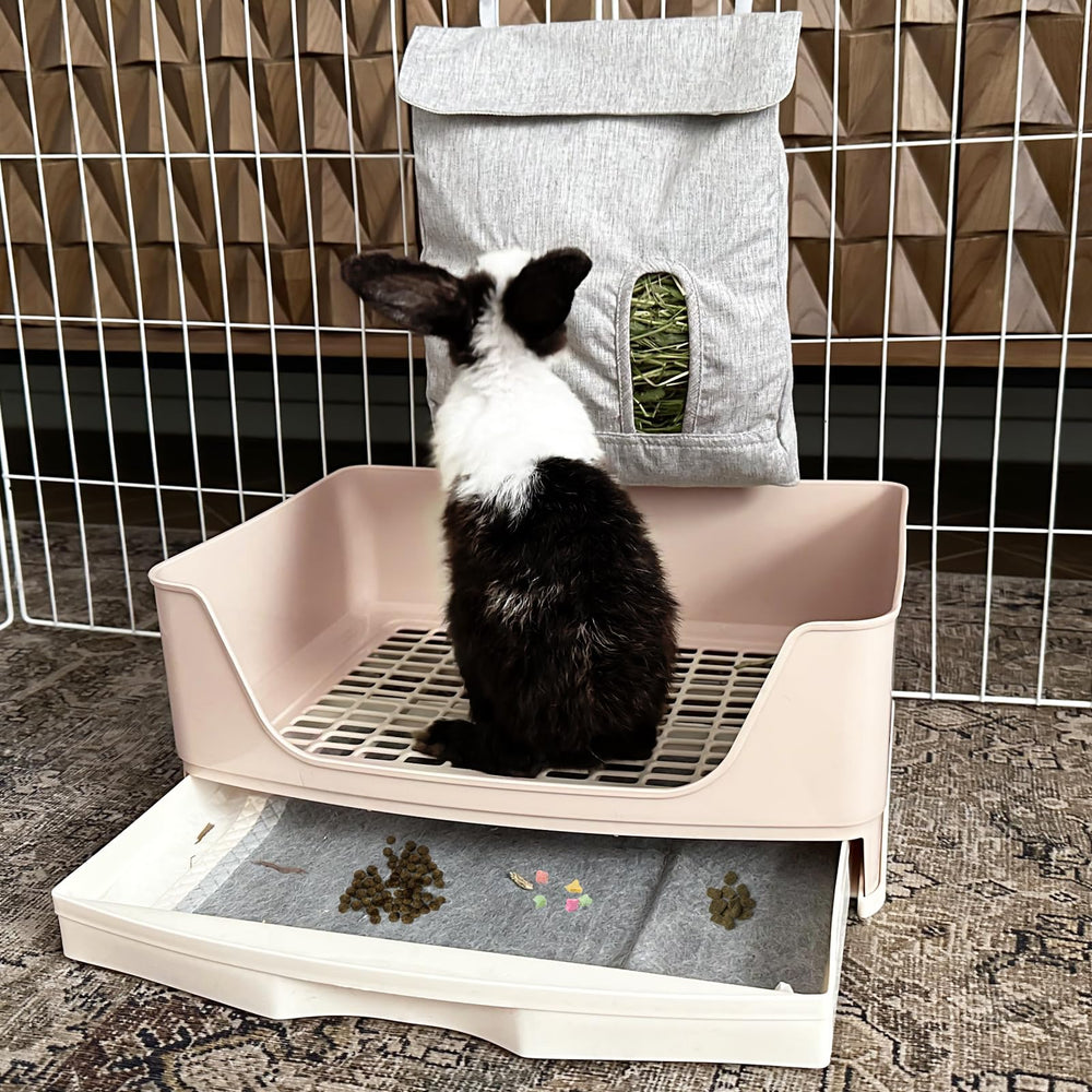 Oleisert large rabbit litter box material close-up highlights chew resistance