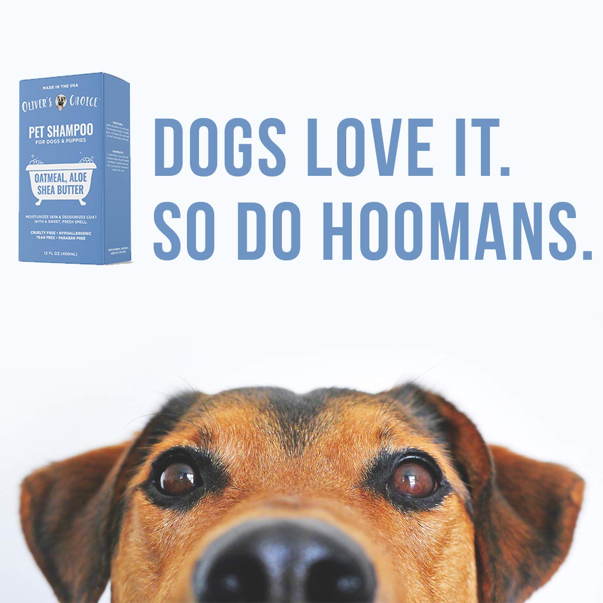 OLIVER'S CHOICE champú para perros: pelaje limpio tras el baño.
