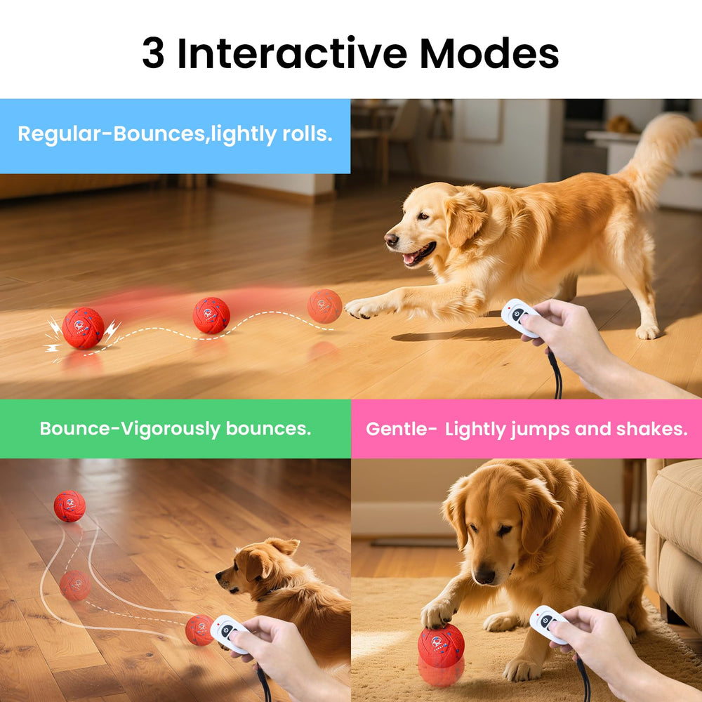 Ollapet ball measures 3.2 inches for medium and large dogs